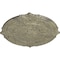 Ekena Millwork Attica Ceiling Medallion (Fits Canopies up to 3 3/4"), 39 1/2"OD x 2 1/2"P, Castle Stone Crackle CM39ATCSC - alternate 3